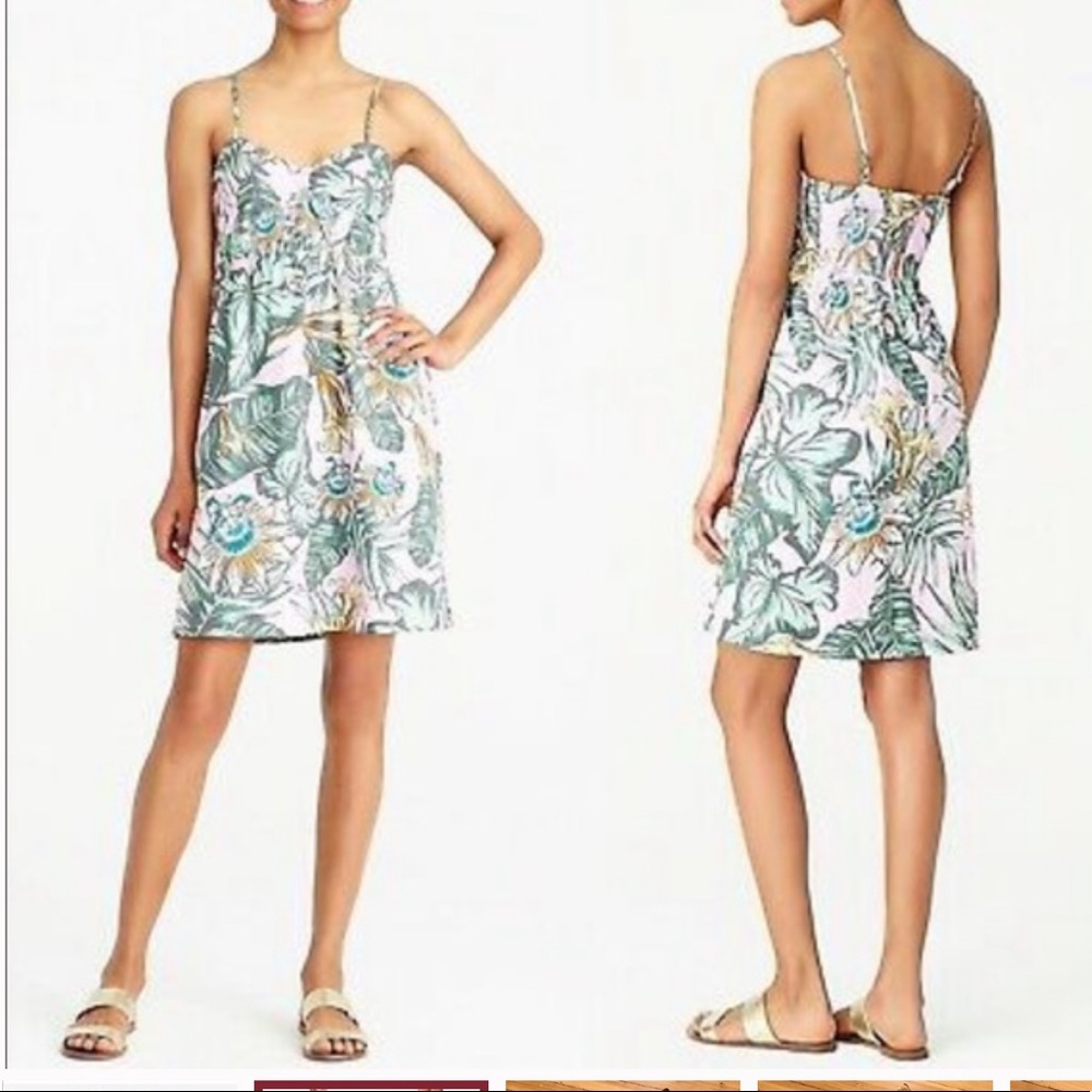 3/$15 J. Crew floral printed poplin dress NWT
